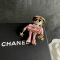 Chanel Pink Gold Brooch 820