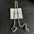 Chanel Heart Black Necklace 821