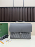 Goyard Gray Structured Top-Handle Handbag